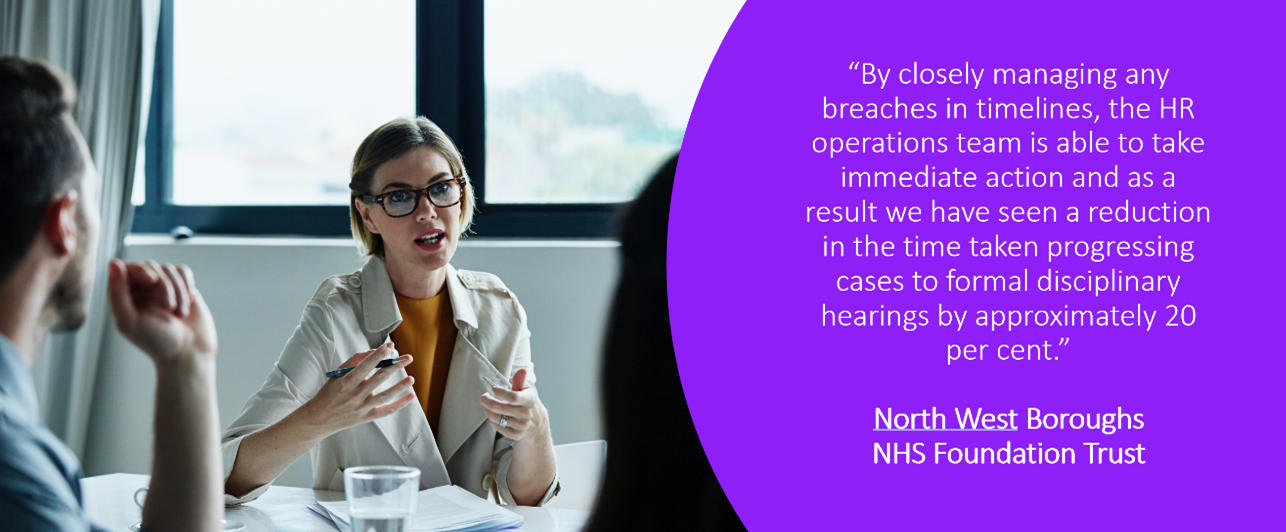 North West Boroughs is now able to take immediate action to reduce the time spend on employee relations cases with ER Tracker.